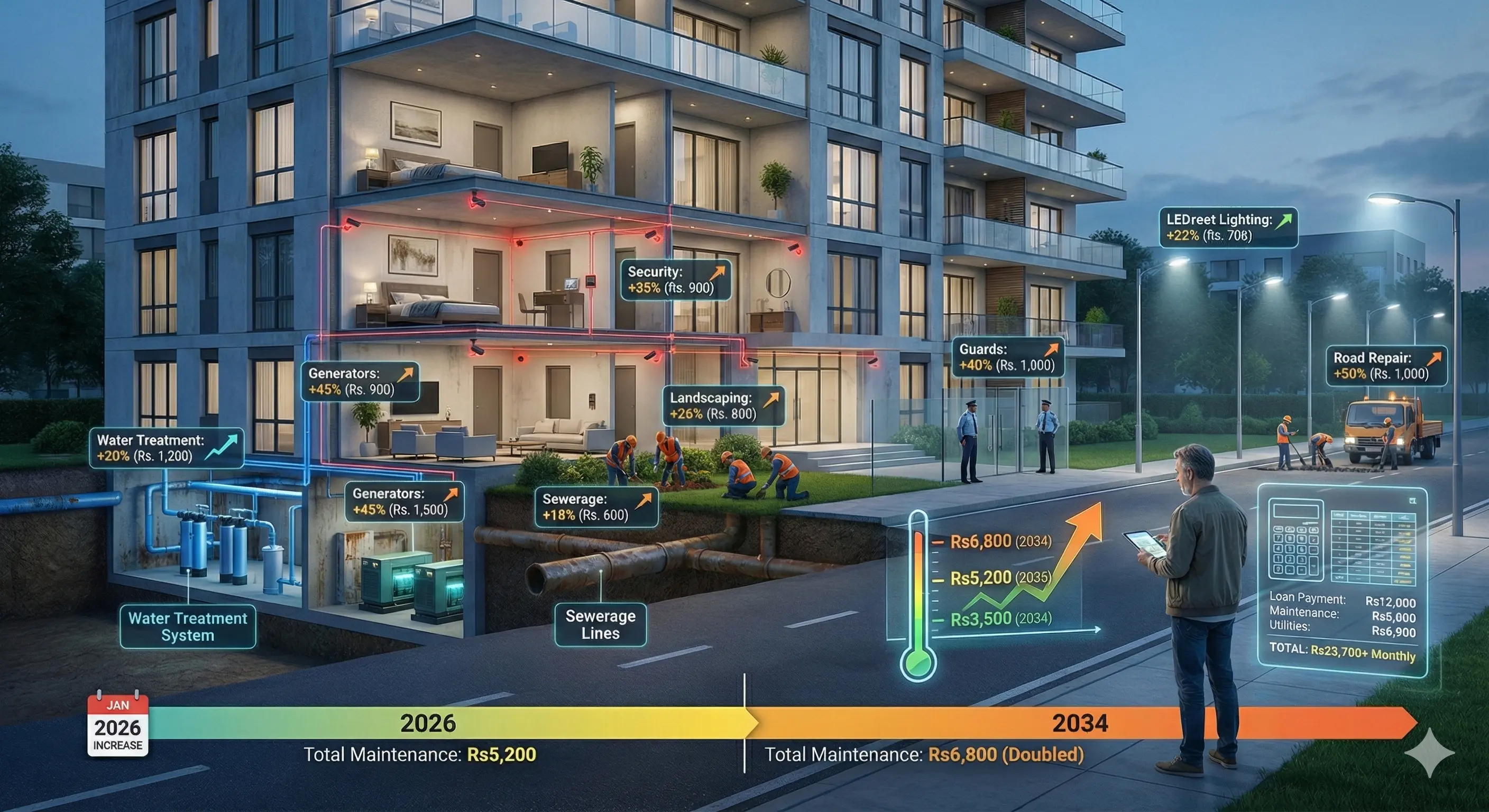 Luxury Apartments with Security Karachi: The Maintenance Cost Nobody Budget For