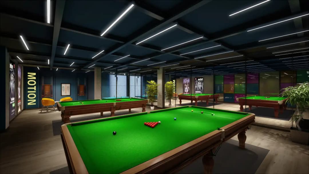 Narkin's Boutique Residency snooker and recreation room for residents