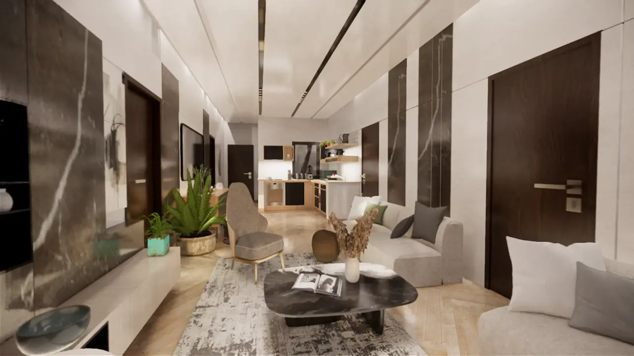 Narkin's Boutique Residency master suite with walk-in closet and premium amenities